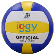Minge volei iggy material pvc + cusatura dimensiune 5 greutate 240 grame igvb-basic