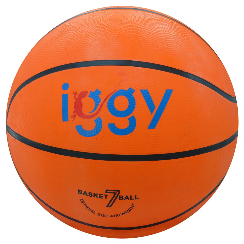 Minge baschet iggy material cauciuc dimensiune 7 greutate 600 grame igbb-basic