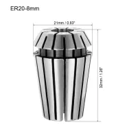 Bucsa elastica er20 prindere 8.0 mm