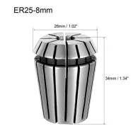 Bucsa elastica er25 prindere 8.0 mm