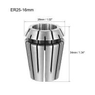 Bucsa elastica er25 prindere 16.0 mm