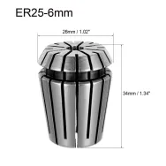 Bucsa elastica er25 prindere 6.0 mm