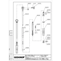 Cheie dinamometrica gedore r68900300 578mm 1/2 60