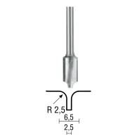 Freza combinata pentru canale 2.5/6.5mm proxxon 29