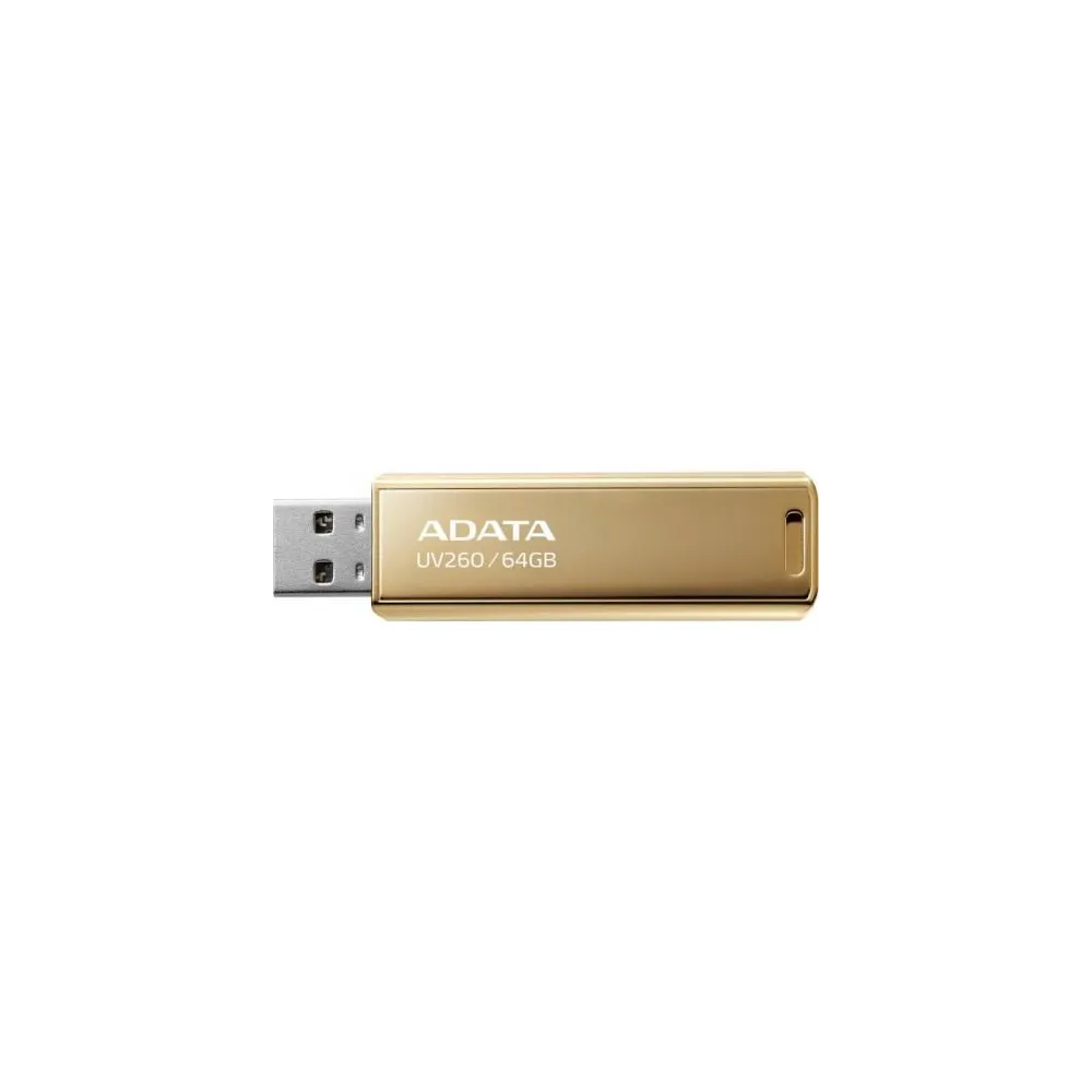 Stick memorie ADATA UV260 64GB, USB 2.0, Gold  - 1