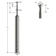 Freza cu varf rotund datron 00782015 toric cut 1.5