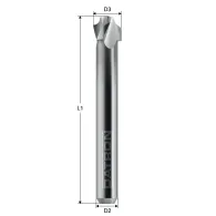 Freza cu 3 caneluri datron 00685810 4.0x3.0x6.0mm