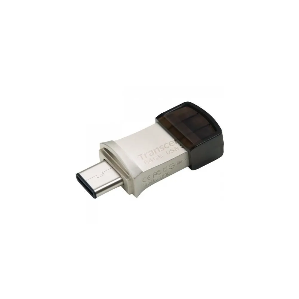 Stick memorie Transcend JetFlash 890 64GB, USB 3.0/Type-C, Silver Transcend - 1