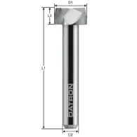 Freza etajata cu doua caneluri datron 0068443 14x8