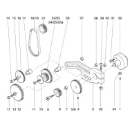 Proxxon 24004.00.18-piesa de schimb curea t 5-40