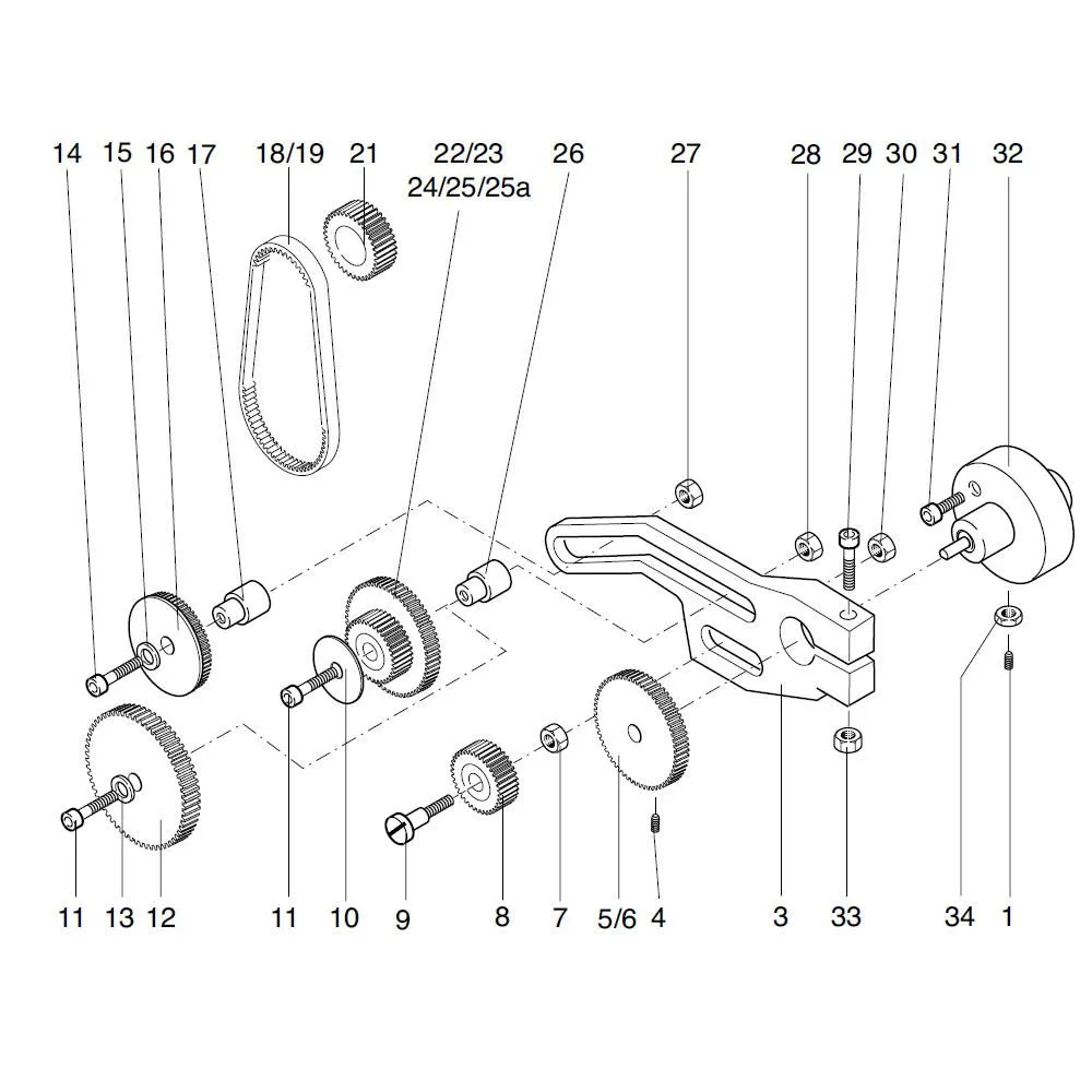 Proxxon 24004.00.18-piesa de schimb curea t 5-40