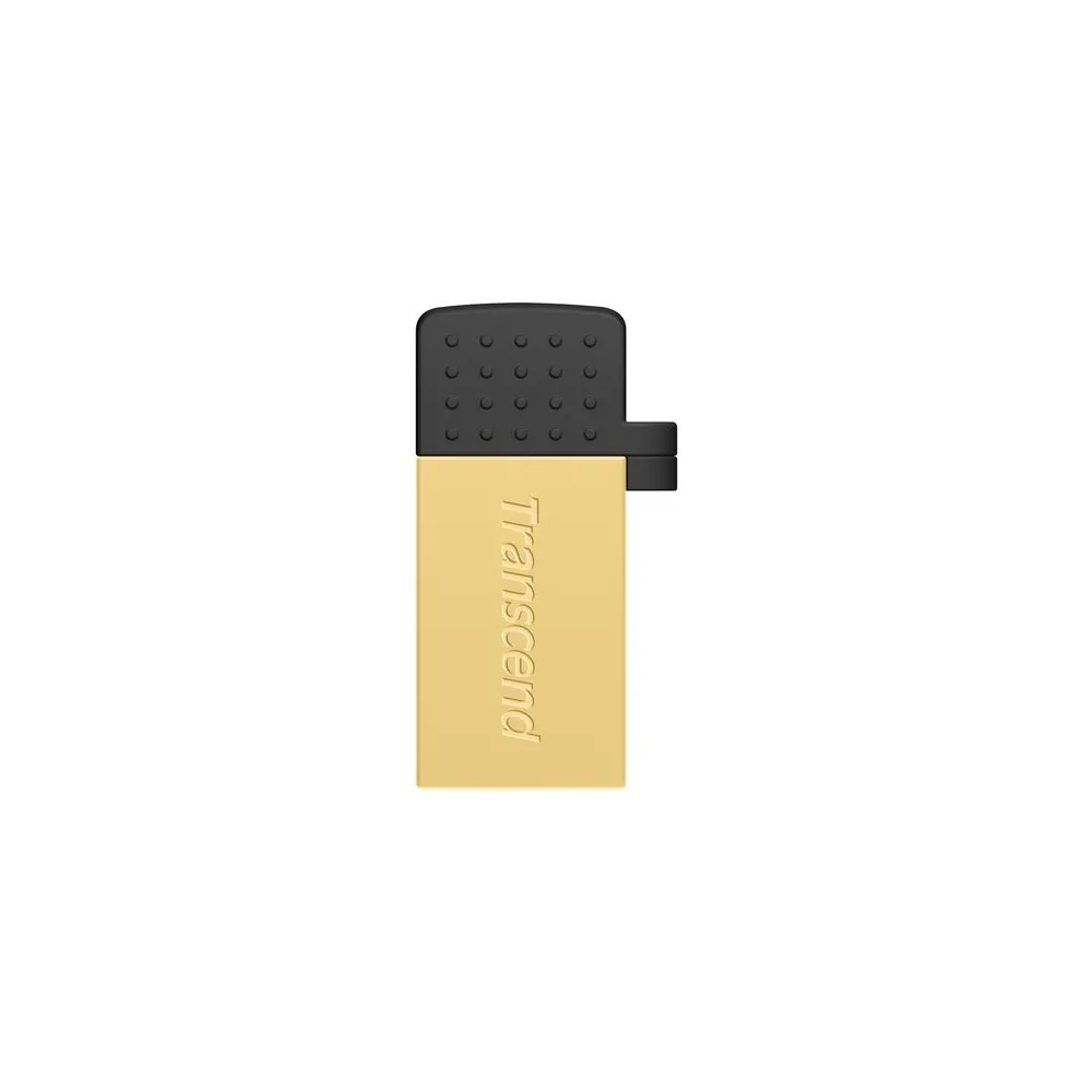 Memorie USB Transcend JetFlash® 380G 32GB, USB 2.0 + micro USB OTG, Golden Transcend - 1