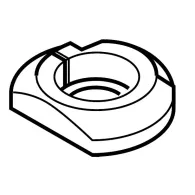 Proxxon 28547.07-piesa de schimb flansa