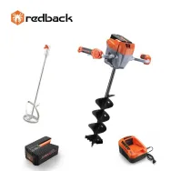 Redback Pachet E808T+E805C+E806C+EP40+EC20 Cap motor antrenare paleta 120mm burghiu 150mm acumulator 40V/4Ah incarcator 40V/2A