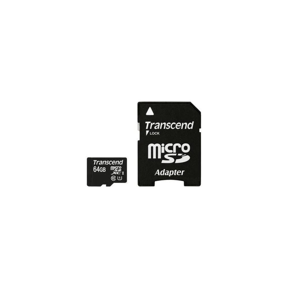 Microsd transcend sdxc 64gb (clasa 10) uhs-i 300x ts64gusdu1 Transcend - 1