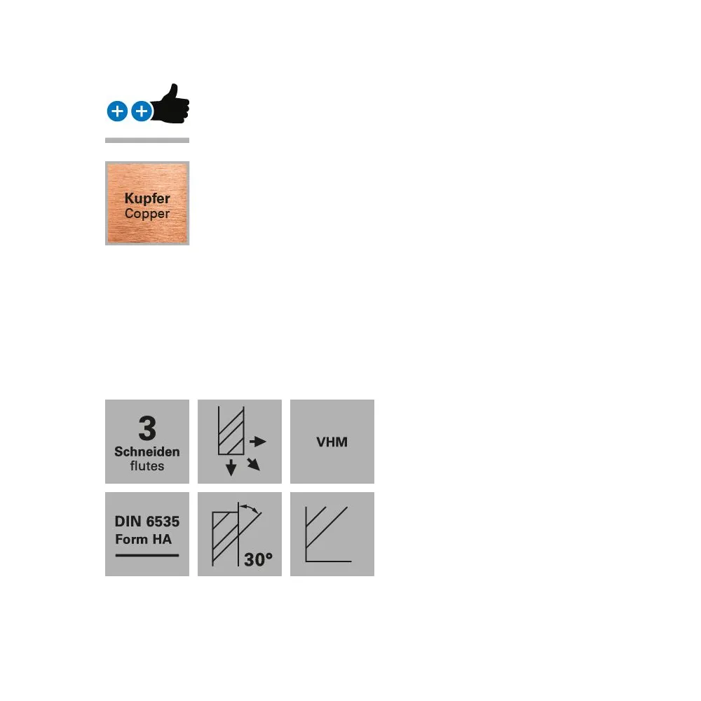 Freza cu 3 caneluri datron 00685910 10.0x22.0x10.0