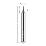 Freza cu 2 caneluri datron 00684004 0.4x1.2x3.0mm