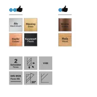 Freza cu 2 caneluri datron 00781034 4.0x8x6.0mm