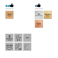 Freza cu 2 caneluri datron 0068033a 3.0x6.0mm