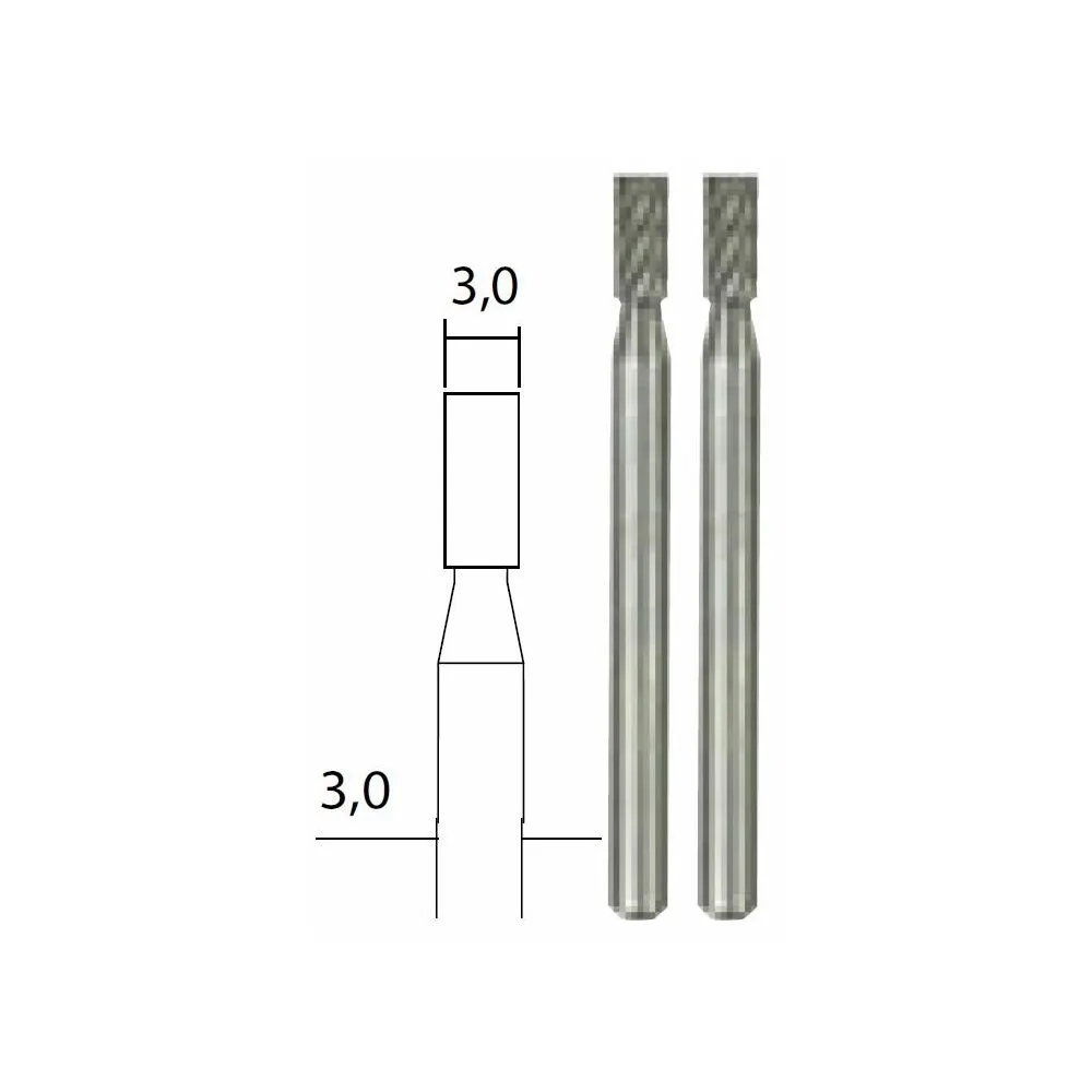 Set 2 freze cilindrice din aliaj de otel-wolfram-v