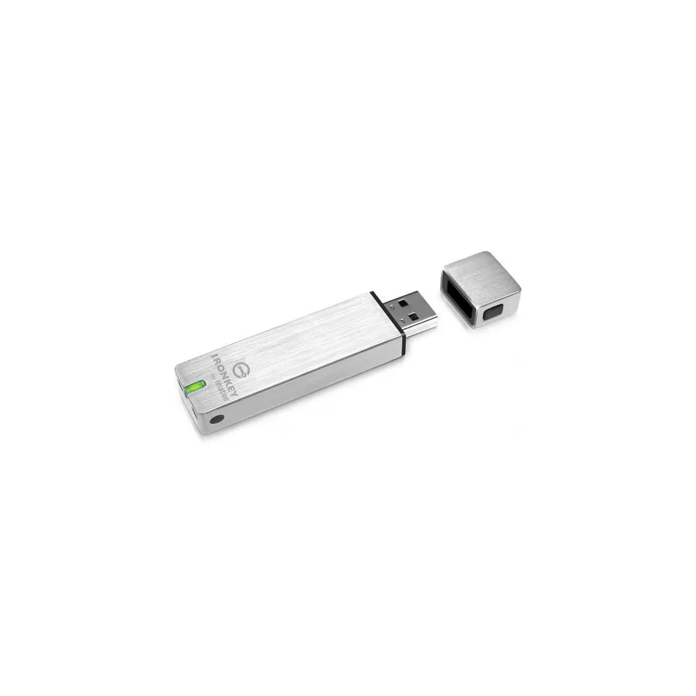 Memory Card Kingston IronKey Basic S250, 32GB, USB 2.0, Silver Kingston - 1
