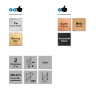 Freza cu 2 caneluri datron 00781046 6.0x7x6.0mm