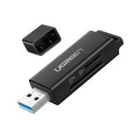 Ugreen 40752 cititoare de carduri USB Negru
