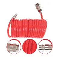 Furtun aer spiralat cu cuple rapide 6.5x10mm / 10m