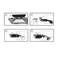 Cutter metalic instant cu lama retractabila - 62mm