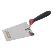 Mistrie inox trapezoidala cu maner gumat 160x100x7