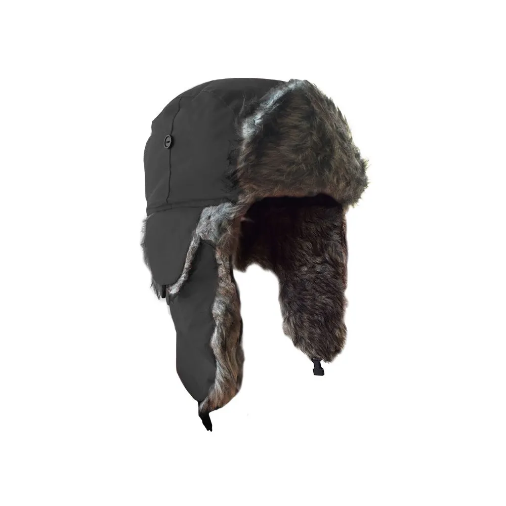 Sapca imblanita pliabila cu urechi / negru