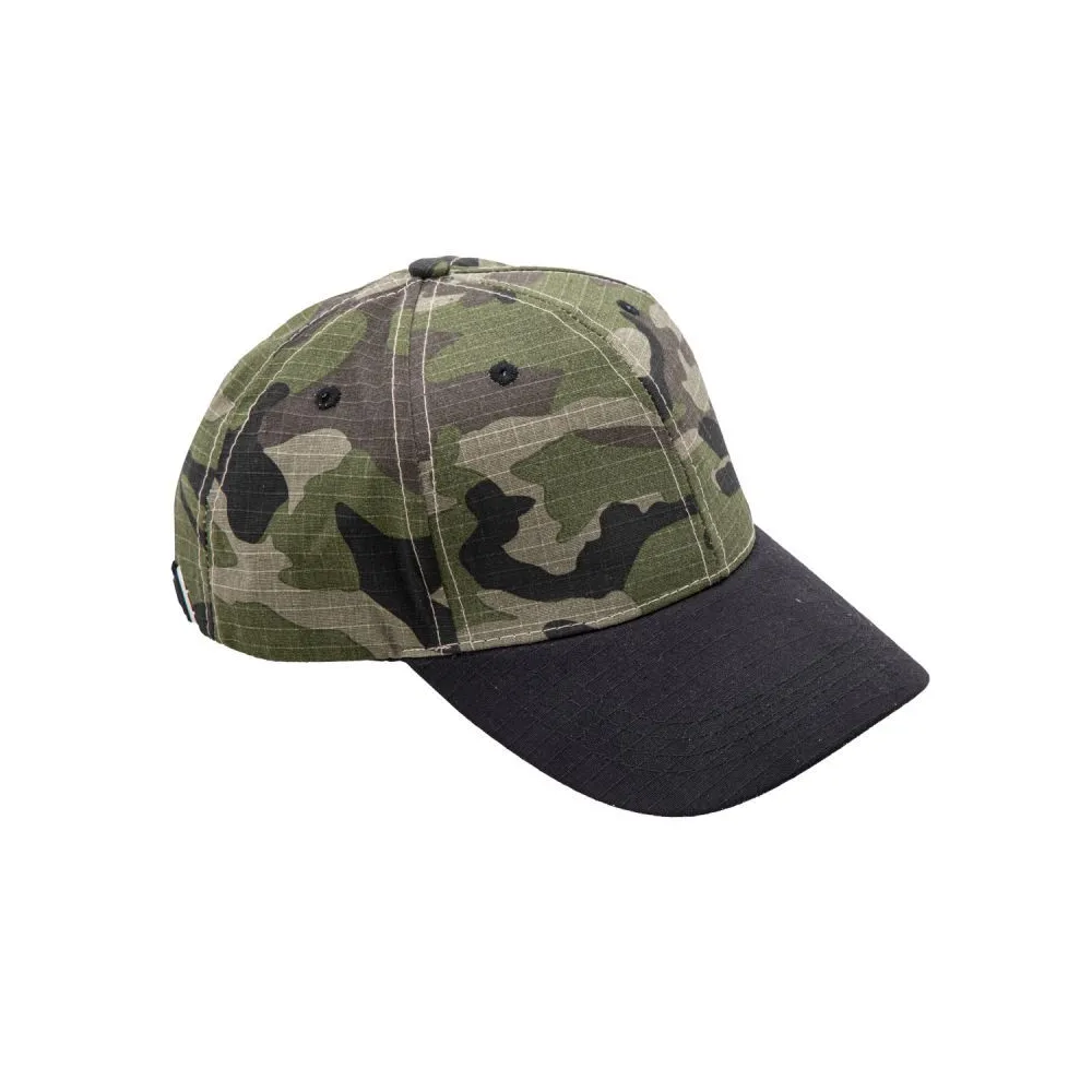 Sapca intarita tip camuflaj / verde-maro