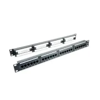Patch panel 24 porturi 1u utp cat.6 krone+110 - emtex pbpp02a-cat.6