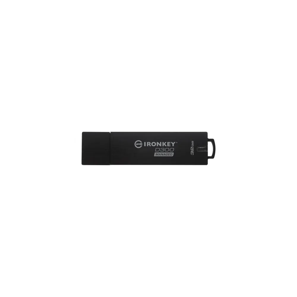 Stick memorie Kingston IronKey D300 Managed, 32GB, USB 3.0, Black Kingston - 1