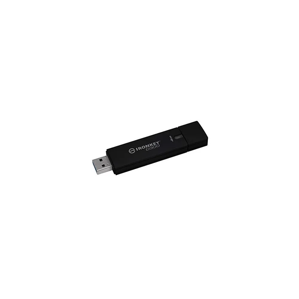 Stick Memorie Kingston IronKey D300S 256-bit XTS ecnryption, 4GB, USB 3.1, Black Kingston - 1