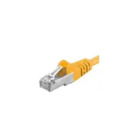 Patchcord S/FTP Premiumcord, Cat.6A, 0.25m, galben