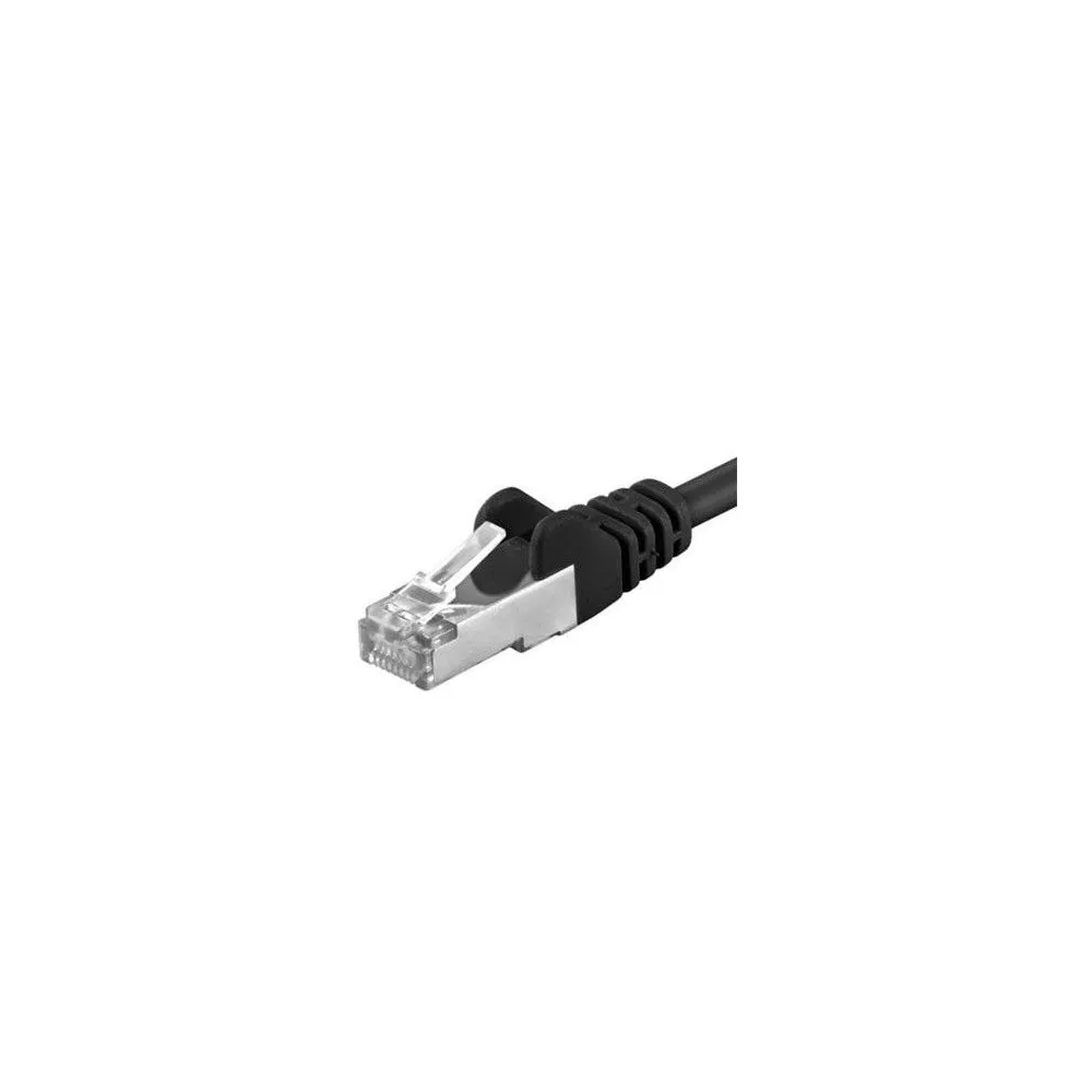 Patchcord S/FTP Premiumcord, Cat.6A, 0.5m, negru