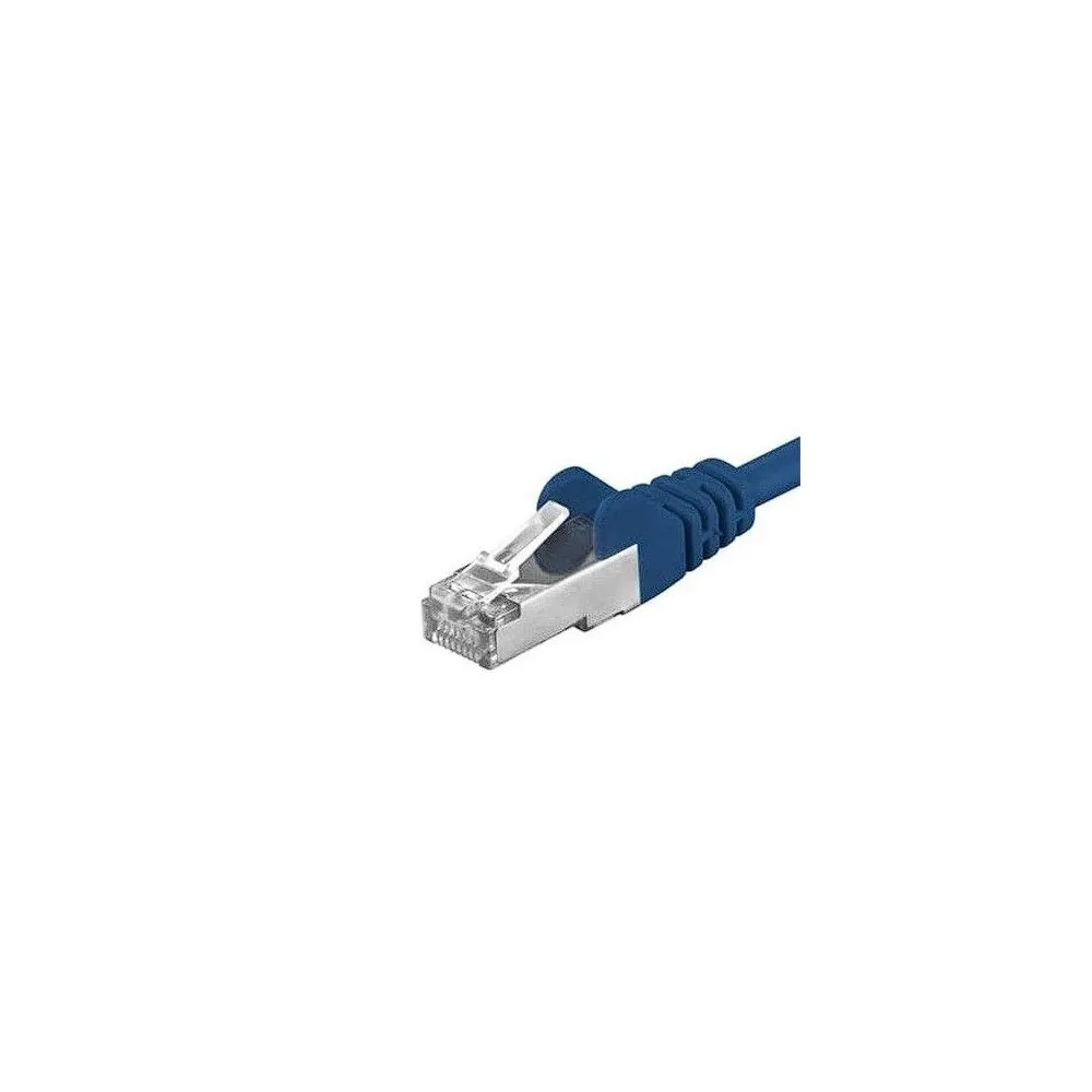 Patchcord S/FTP Premiumcord, Cat.6A, 1m, albastru