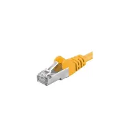 Patchcord S/FTP Premiumcord, Cat.6A, 0.5m, galben