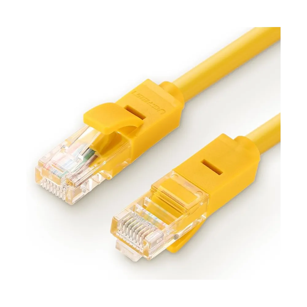 Patchcord Ugreen NW103, Cat5e, UTP, 10m, Yellow
