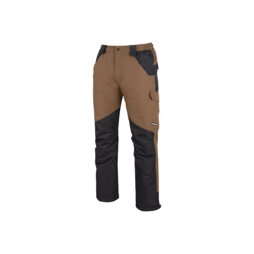 Pantalon multifunctional cu bretele / maro - s