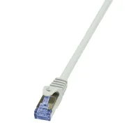 Patch cord s/ftp logilink cat7 lszh cupru 600mhz mufe rj45 cat6a 1 m gri awg26 dublu ecranat cq4032s (include tv 0.06 lei)