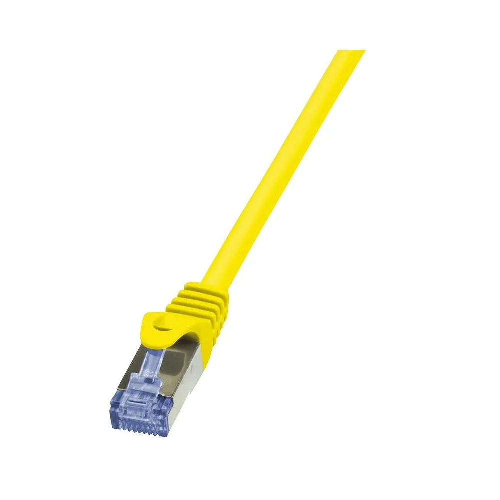 Patchcord Logilink, Cat.6a, S/FTP, 0.5m, galben