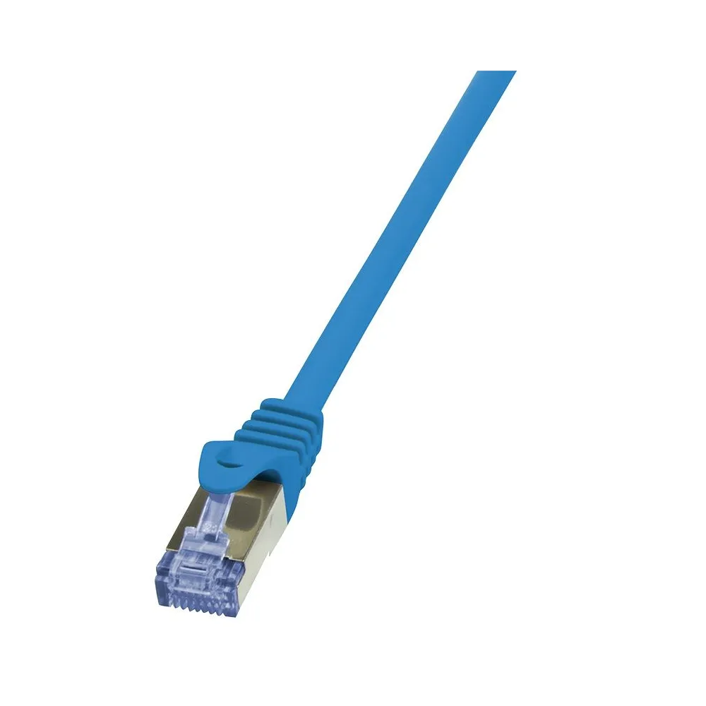 Patchcord Logilink, Cat.6a, S/FTP, 0.5m, albastru