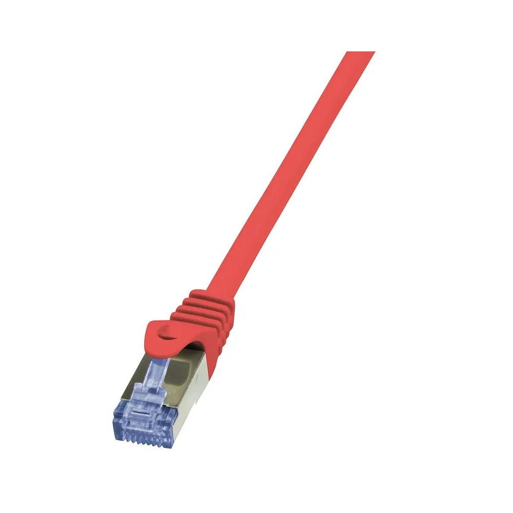 Patchcord Logilink, Cat.6A, S/FTP, 0.25m, Red