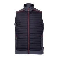 Vesta matlasata / negru-gri - 2xl