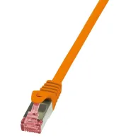 Patchcord Logilink, Cat6, S/FTP, 0.5m, Orange