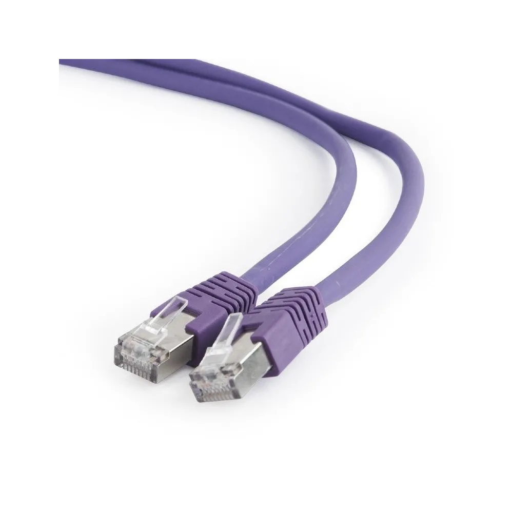 Patchcord Gembird RJ45, Cat. 6A, S/FTP, 5m, Purple