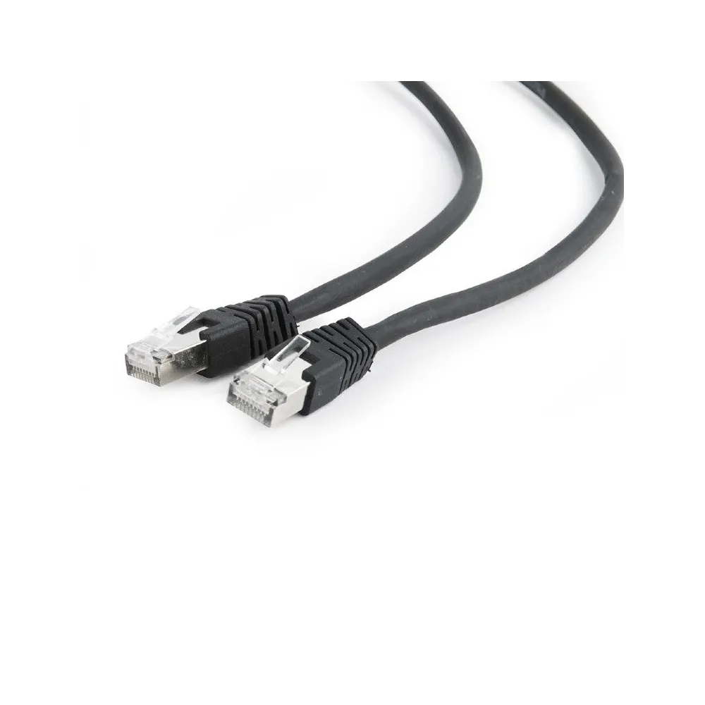 Patchcord Gembird RJ45, Cat. 6A, S/FTP, 2m, Black
