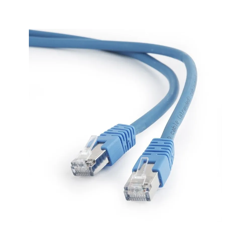 Patchcord Gembird RJ45, Cat. 6A, S/FTP, 1m, Blue